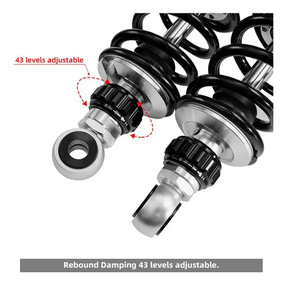 Tcmt Remote Reservoir Rear Suspension Shocks Harley 2014-22 5
