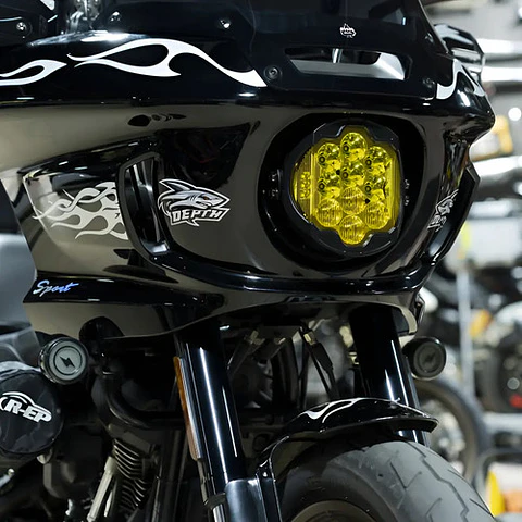 Hogworkz 7 Led Goldtooth Headlight For Harley-davidson