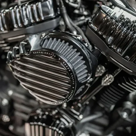 Arlen Ness Rough Crafts Finned Air Cleaner Harley-davidson