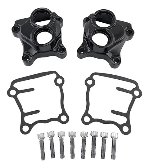 Drag Specialties Lifter Cover Tappet Block Kit Black Harley