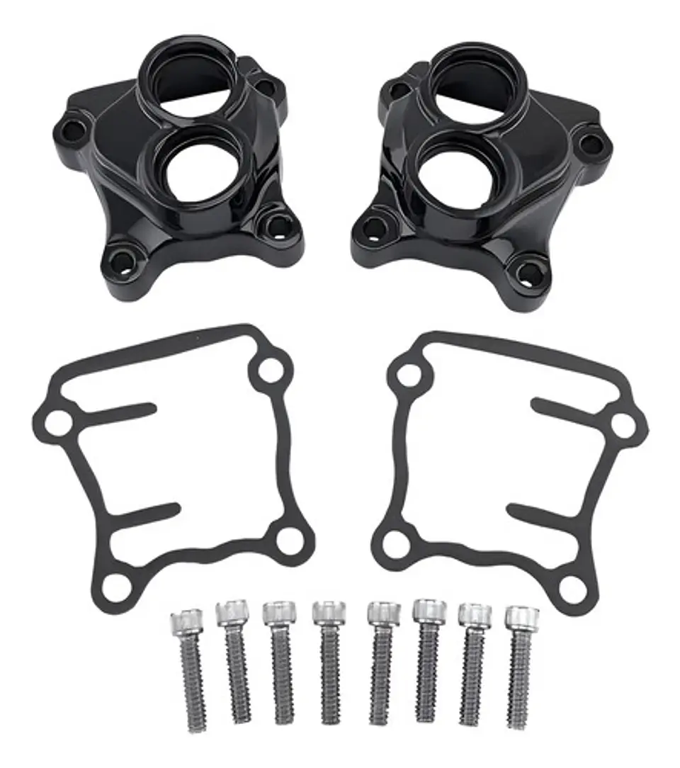 Drag Specialties Lifter Cover Tappet Block Kit Black Harley 1