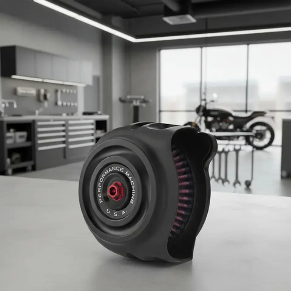 Performance Machine Vintage Air Cleaner For Harley-davidson 8