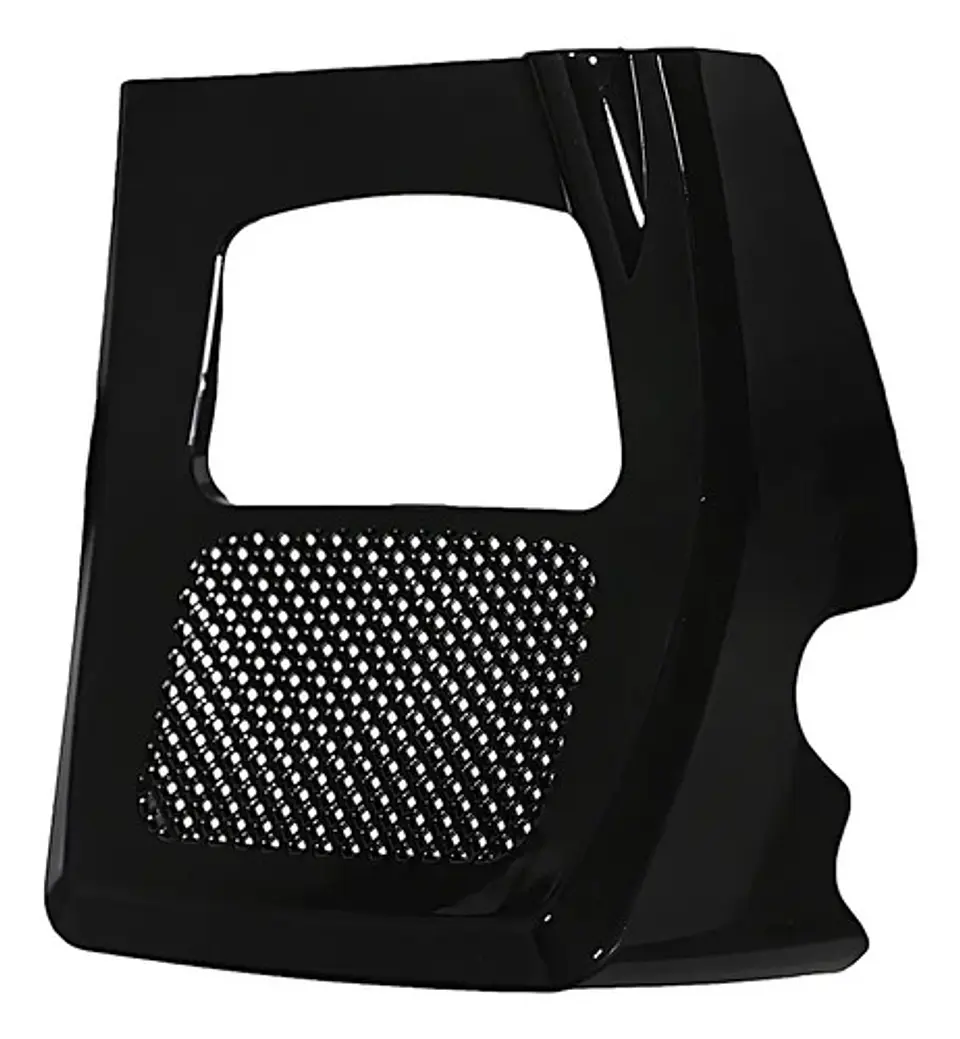 Gloss Black Chin Spoiler Fairing Radiator Cover For Harley 1