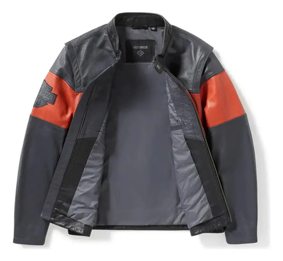 Harley-davidson Essential Convertible Leather Jacket 5