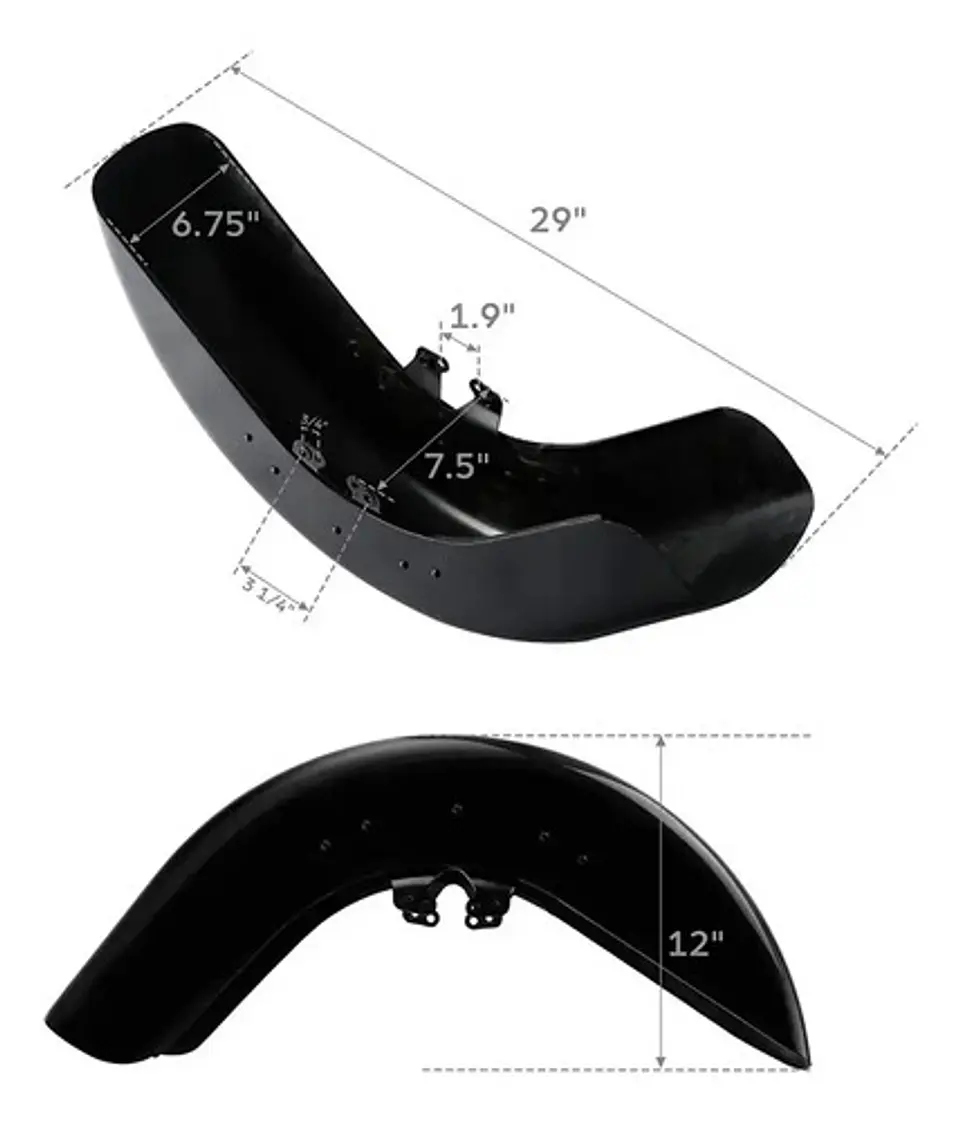 Tcmt Front Fender Fit For Harley-davidson Touring 2014-24 5