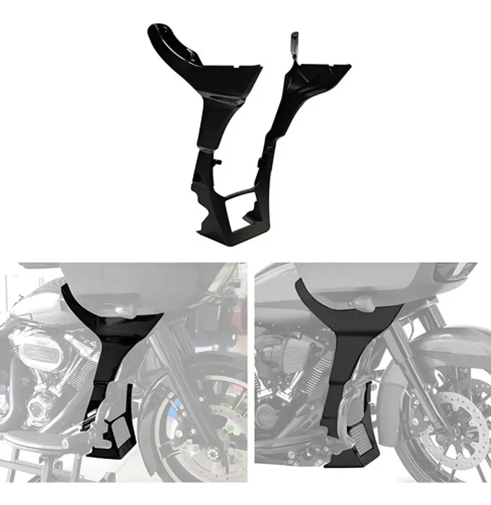 Tcmt Side Fairing Spoiler Harley-davidson Road Glide 2017-23 1