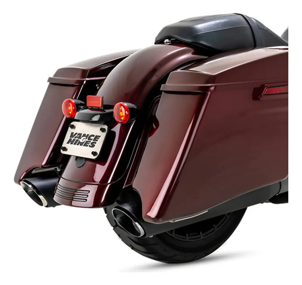 Vance Hines Twin Slash Round Slip-on Harley-davidson Touring 1