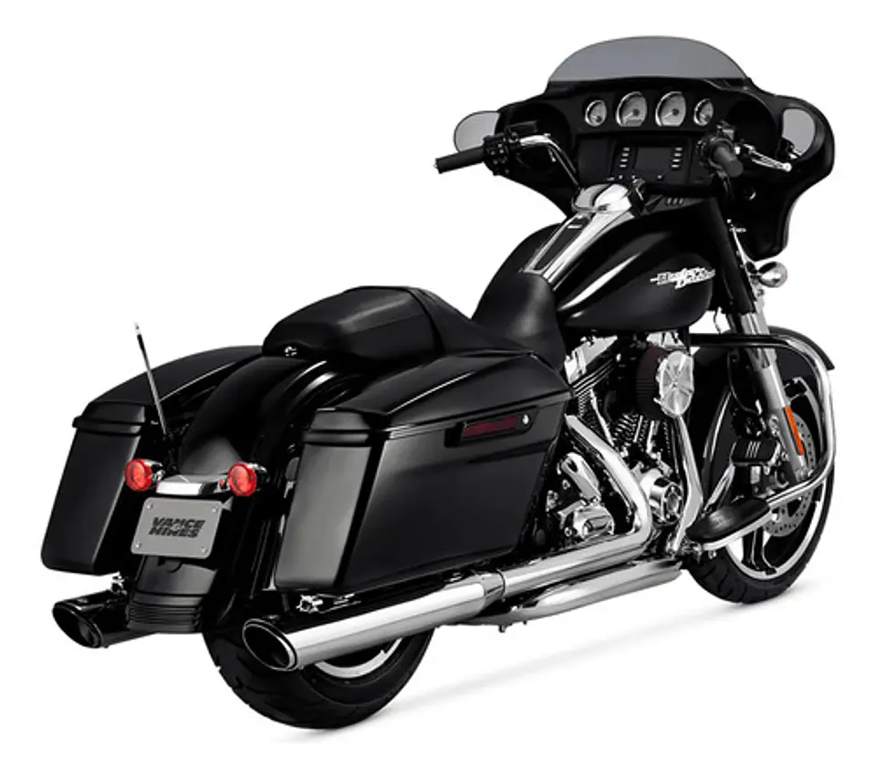 Vance Hines Twin Slash Round Slip-on Harley-davidson Touring 5
