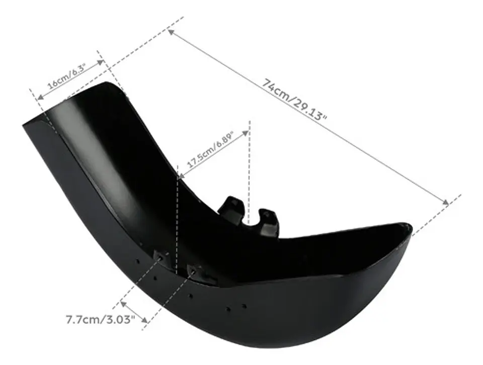 Tcmt Front Fender Fit For Harley-davidson Touring 1989-2013 7