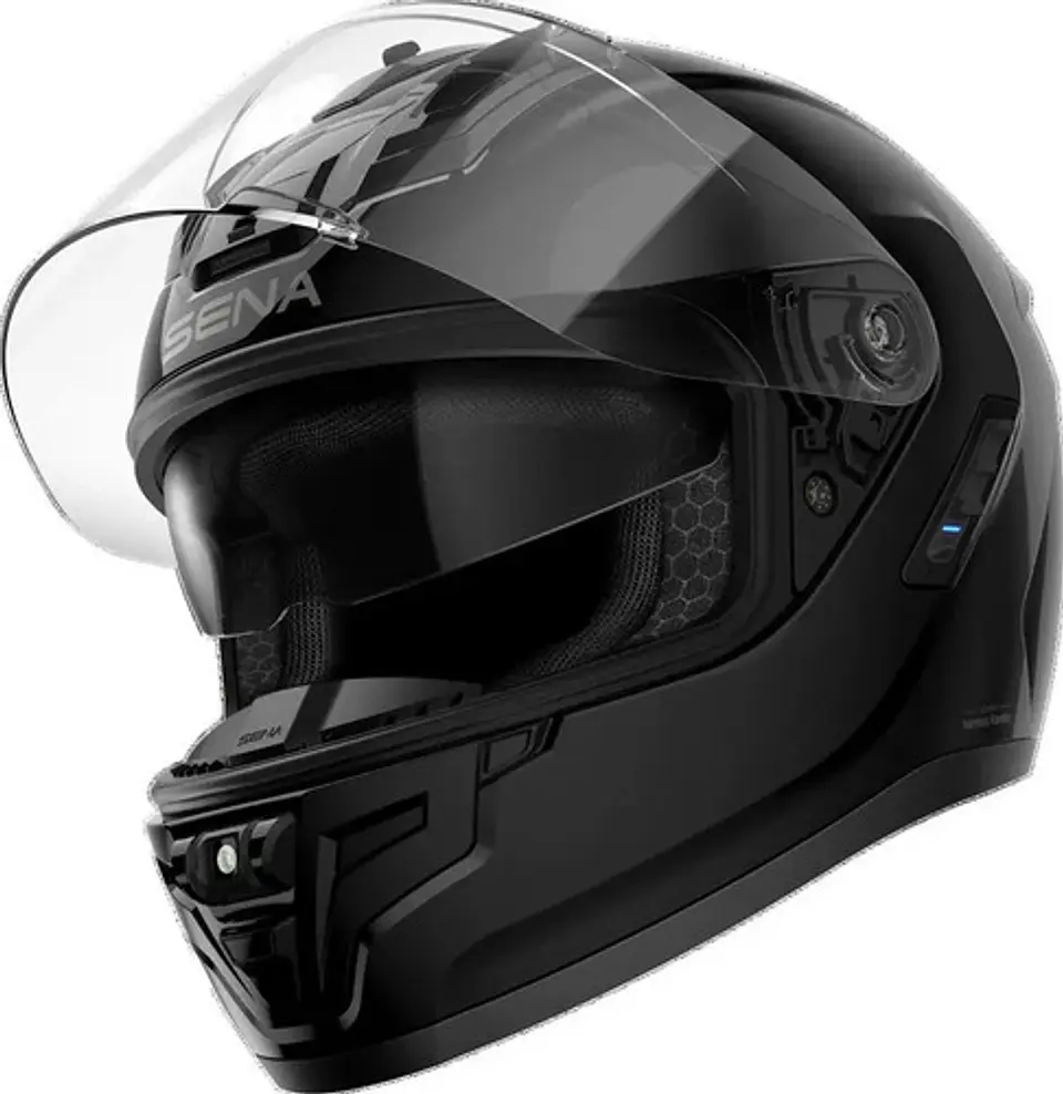 Sena Phantom Full Face Motorcycle Helmet Bluetooth Led 3