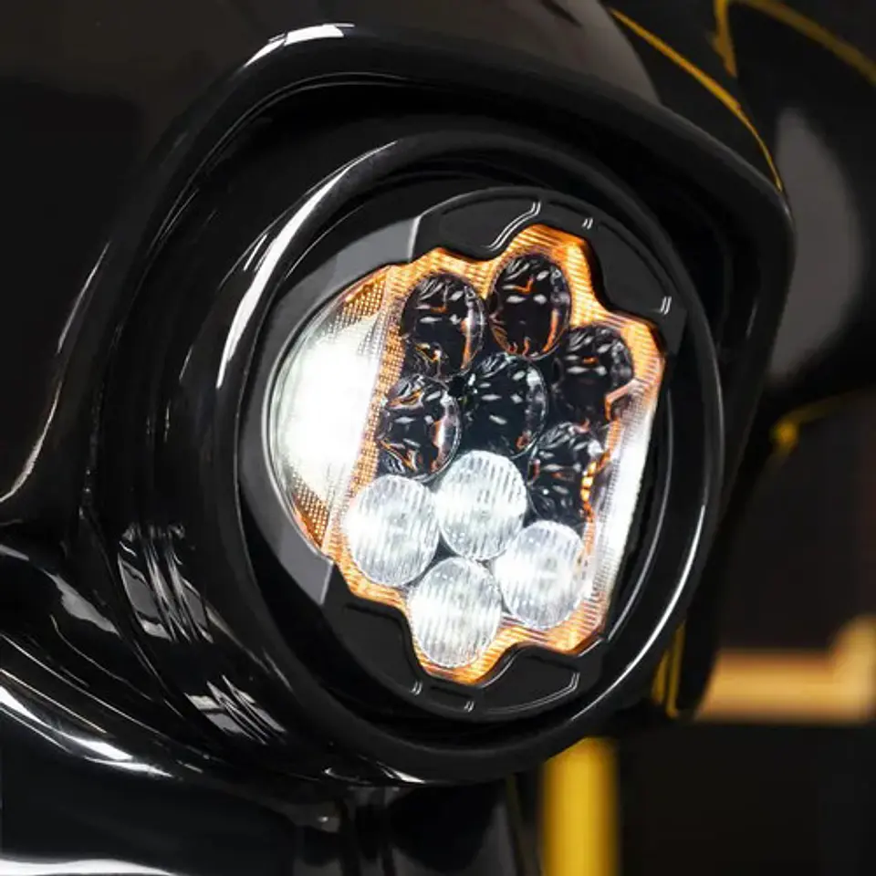 Hogworkz Harley-davidson Touring Silvertooth Headlight 2