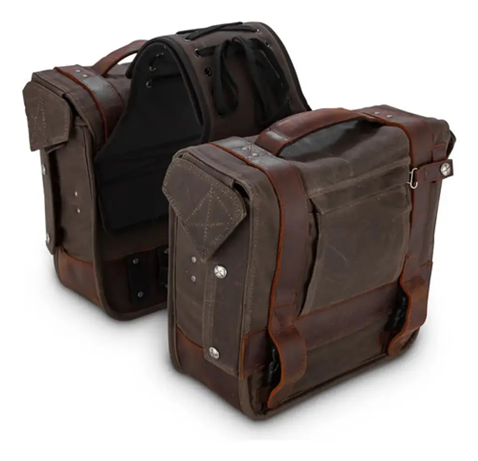 Burly Brand Voyager Throw-over Saddlebags 6