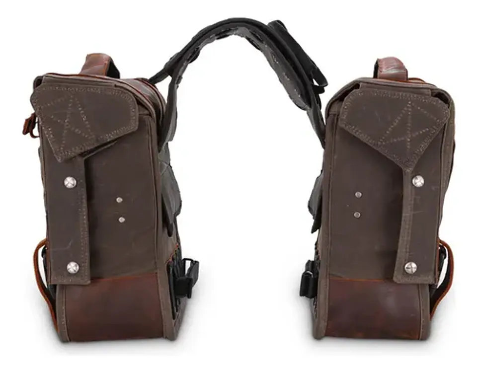 Burly Brand Voyager Throw-over Saddlebags 7