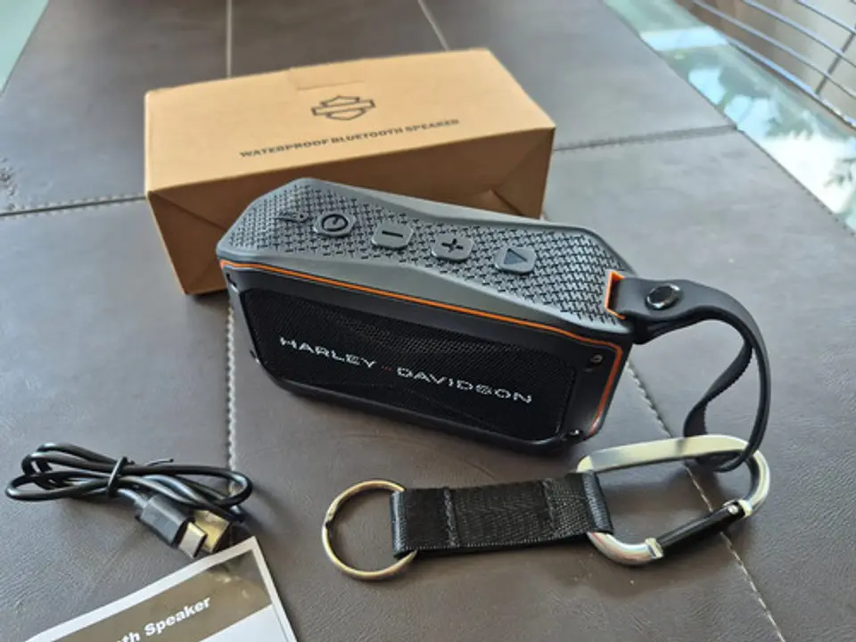 Caixa De Som Bluetooth Portátil Harley-davidson Waterproof 3