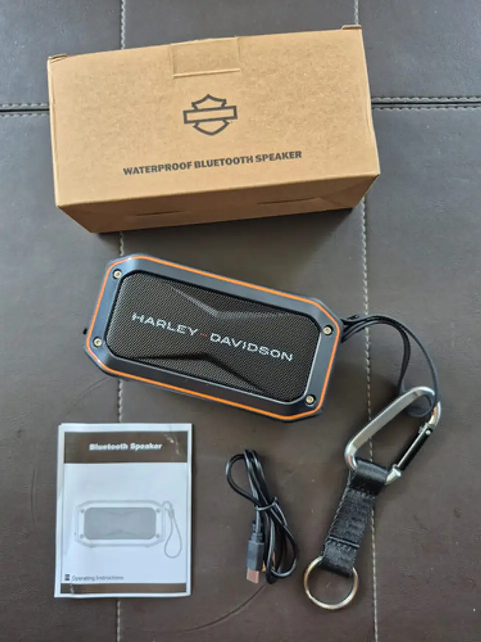 Caixa De Som Bluetooth Portátil Harley-davidson Waterproof 5