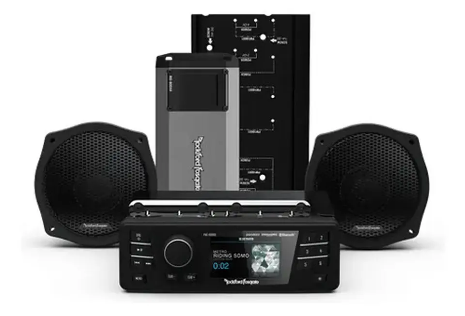 Rockford Fosgate Harley-davidson Street 98-13 Stage-2 Kit+ 2