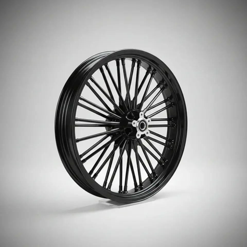 Fat Spoke Wheel 21x2.15 X 16x5.5 Para Harley-davidson 2