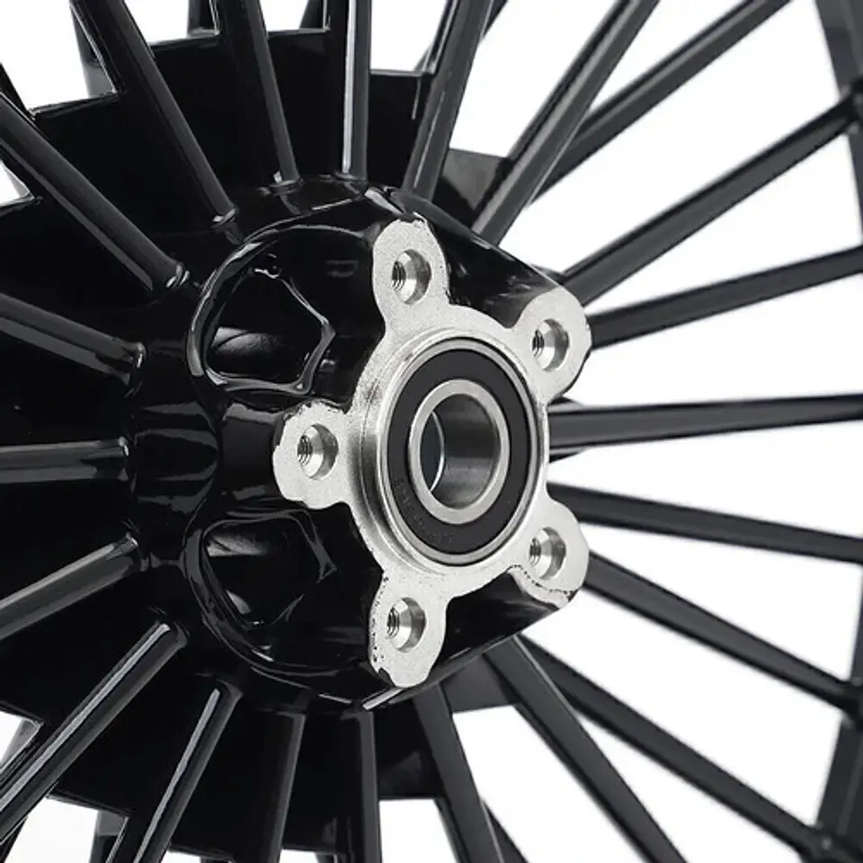 Fat Spoke Wheel 21x2.15 X 16x5.5 Para Harley-davidson 5