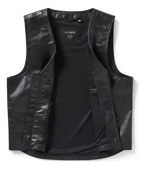 Harley-davidson Men's Bar & Shield Leather Vest