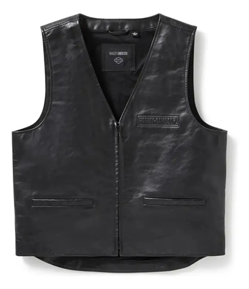 Harley-davidson Men's Bar & Shield Leather Vest 3