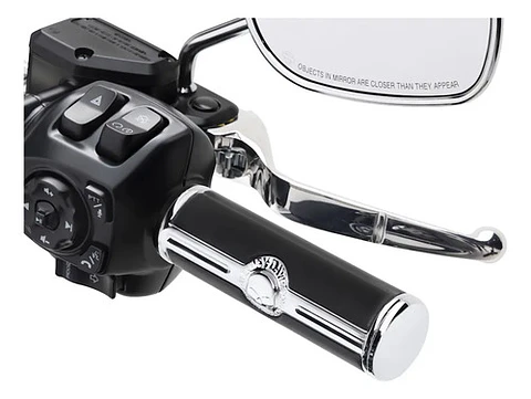 Harley-davidson 2023+ Willie G Skull Handgrips Chrome