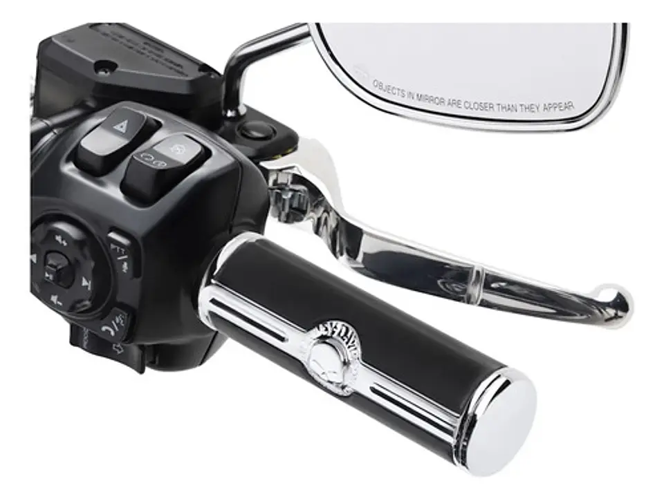 Harley-davidson 2023+ Willie G Skull Handgrips Chrome 2