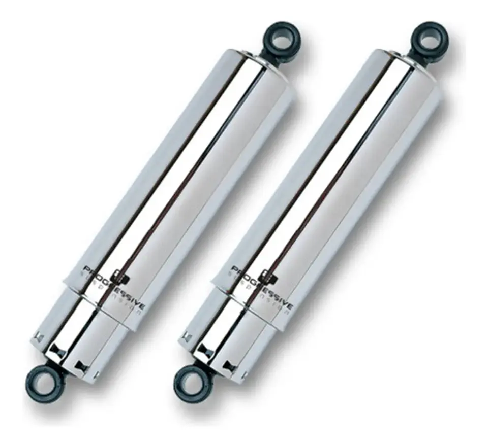 Progressive 412 Series 11 Pol. Chrome Cover Harley Dyna 2