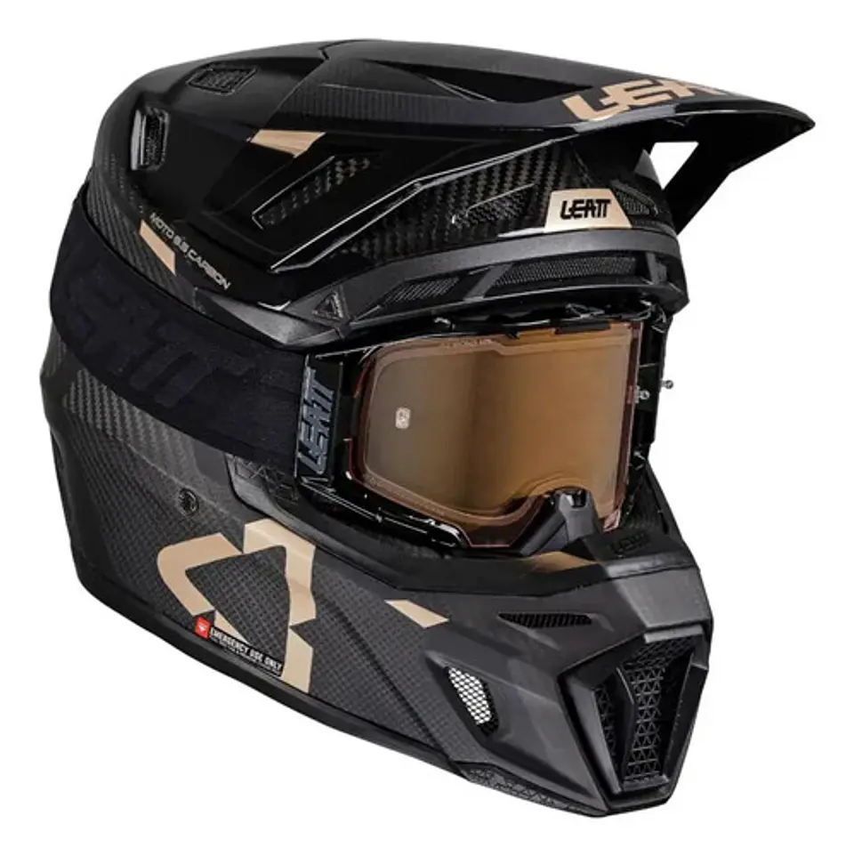 Leatt Helmet Kit Moto 9.5 Carbon With 6.5 Iriz Goggle 2