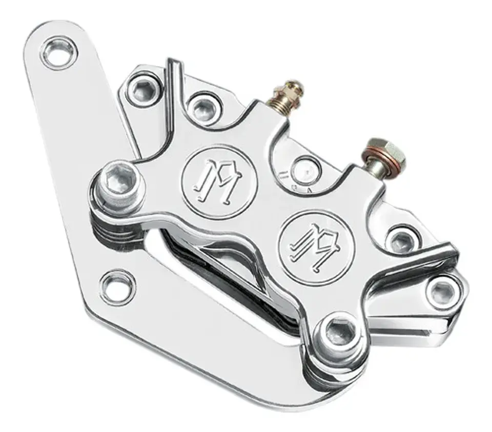 Performance Machine 4 Piston Caliper & Bracket Harley 1