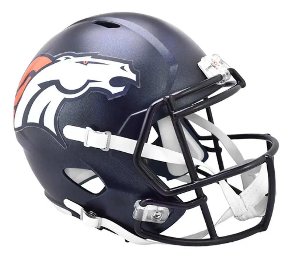 Nfl Denver Broncos Full-size Football Rep Helmet 1