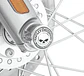 Harley-davidson Willie G Skull Front Axle Nut Covers Chrome - Thumbnail 1