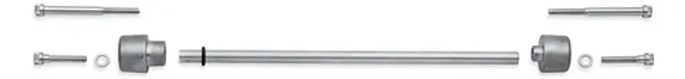 Harley-davidson Willie G Skull Front Axle Nut Covers Chrome 3