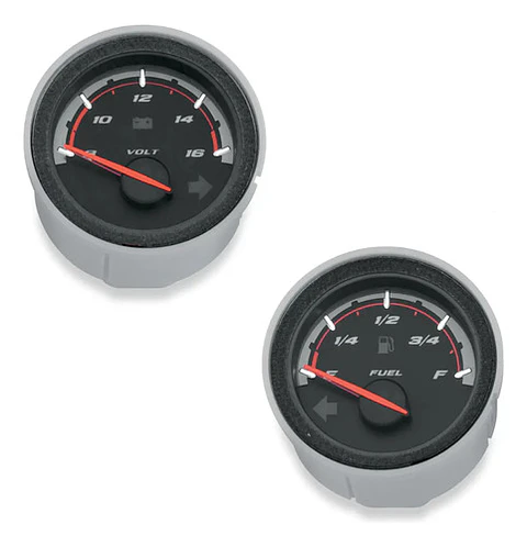 Harley-davidson C. Face Voltmeter + Fuel Gauge