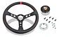 Porsche Sports Steering Wheel Leather Red + Hub Install Kit - Thumbnail 2