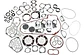 Genuine James Complete Gasket Set Harley-davidson 17029-70a - Thumbnail 1