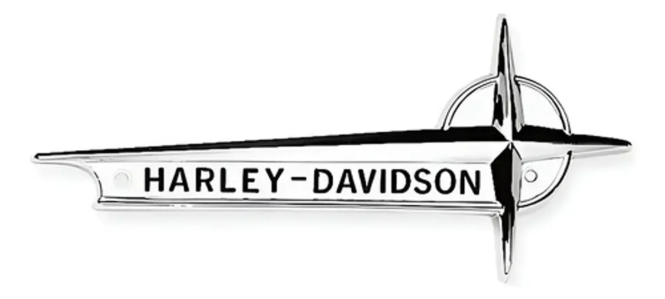 Harley-davidson Fuel Tank Nameplate 1961-1962 Style 1