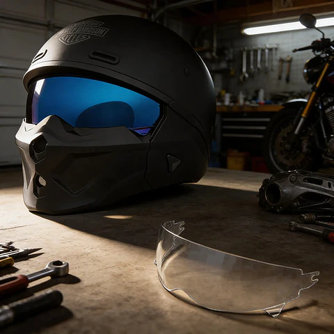 Harley-davidson Gargoyle X07 3-in-1 Helmet + Clear Shield