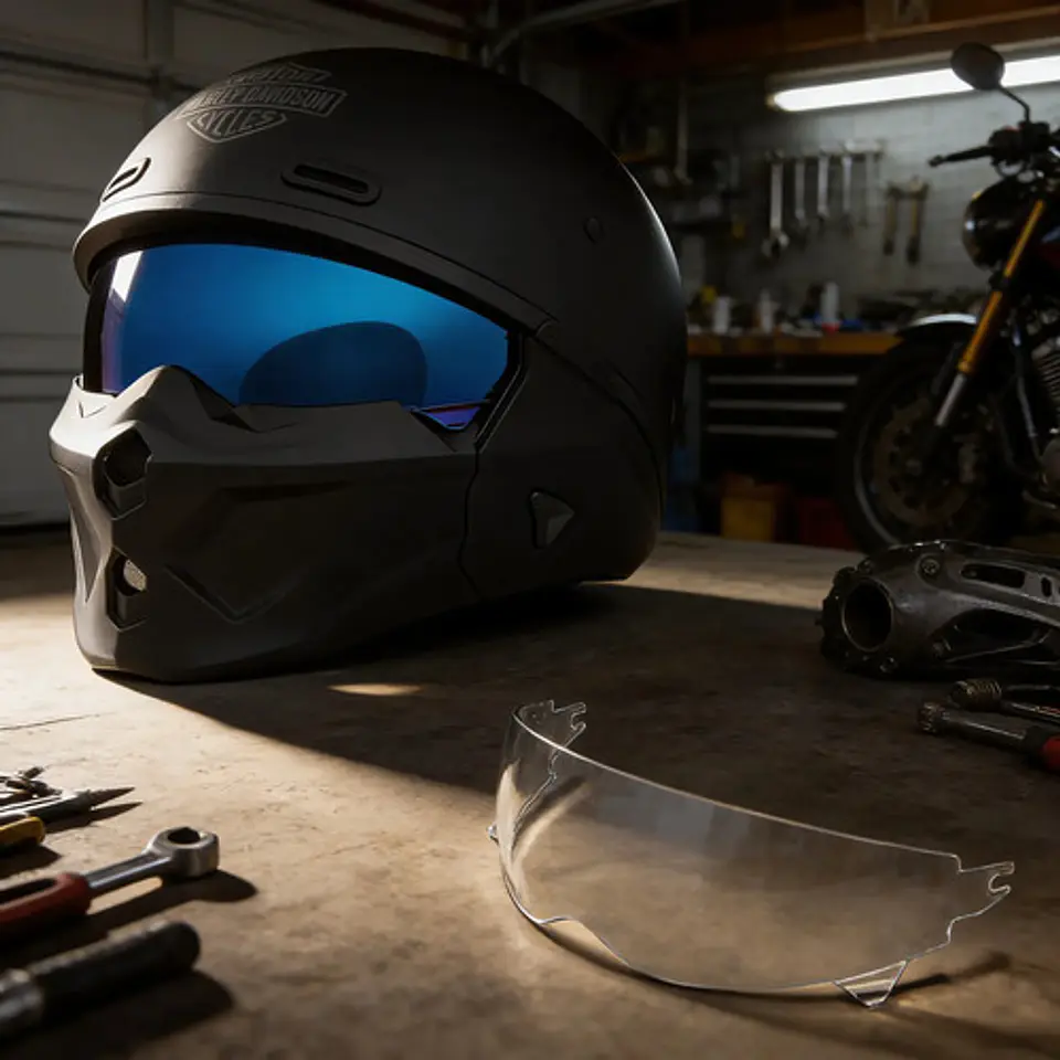 Harley-davidson Gargoyle X07 3-in-1 Helmet + Clear Shield 1