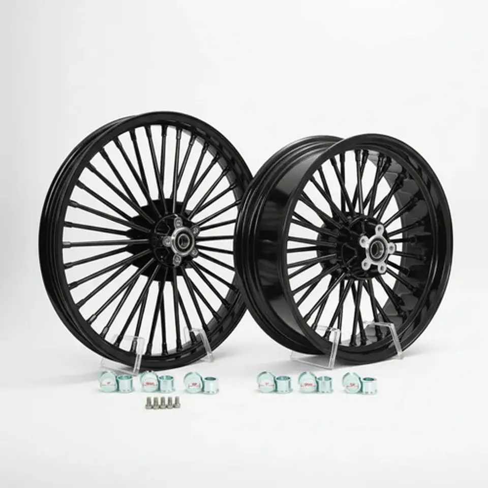 Fat Spoke Wheel 21x3.5 X 18x5.5 Harley-davidson Touring 1
