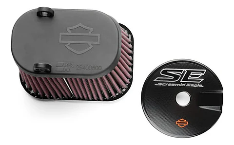 Harley-davidson Screamin Eagle Filtro Ar High-flow + Emblema