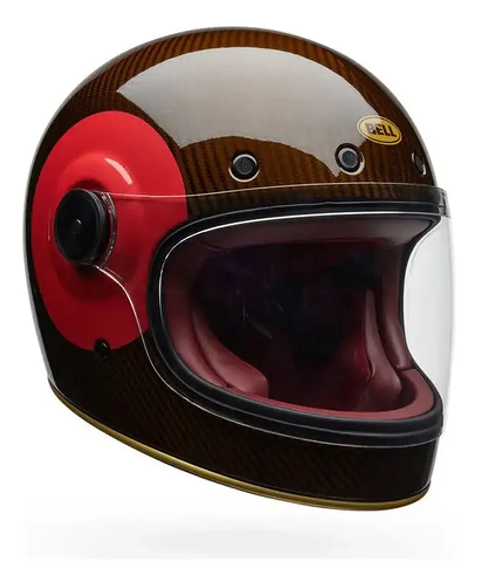 Bell Bullitt Gt Carbon Helmet Tt Gloss Red Gold 4