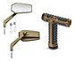 Harley-davidson Dominion Bronze Kit Mirrors + Grips - Thumbnail 1
