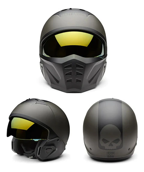 Harley-davidson H-d Ultra X16 2-in-1 Helmet Willie G Skull
