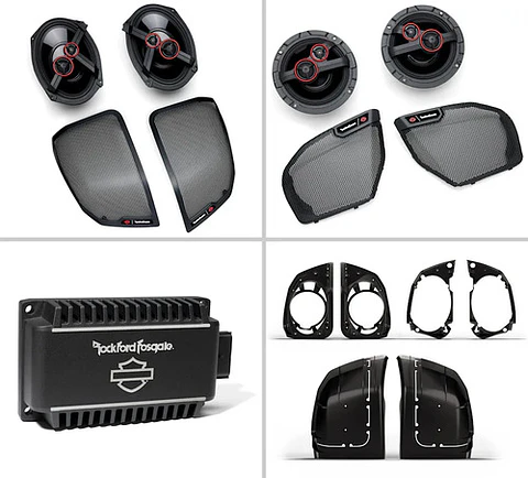Harley-davidson Rockford Fosgate Stage 3 4-speaker Kit