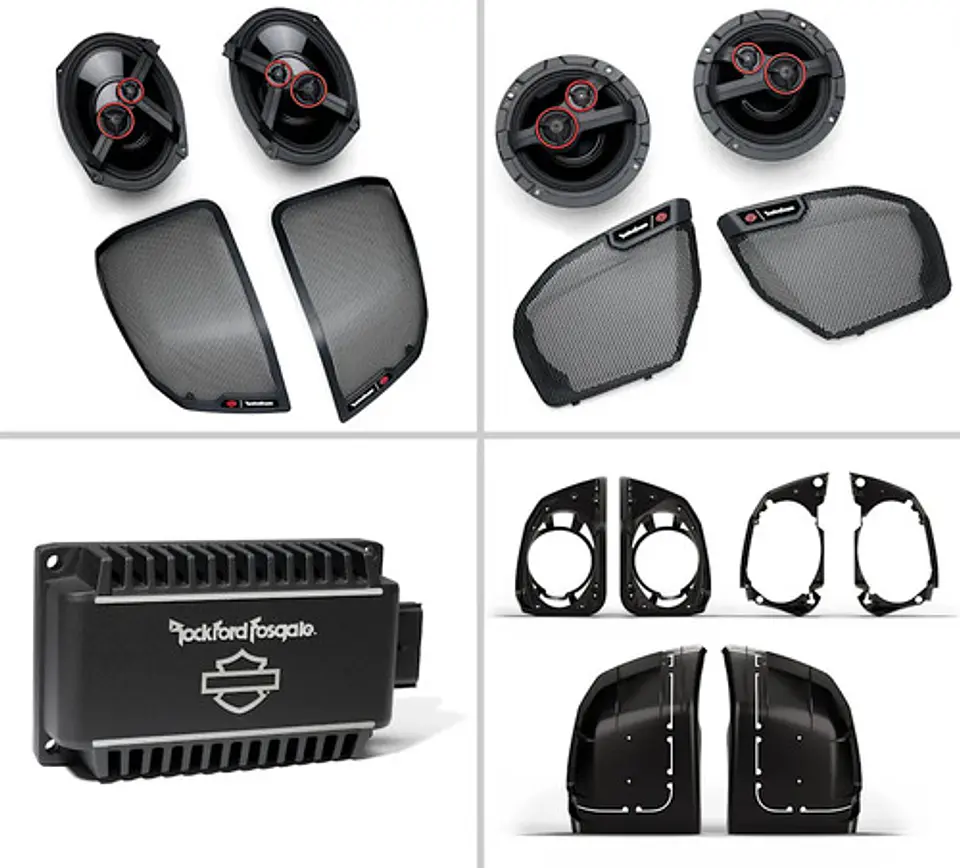 Harley-davidson Rockford Fosgate Stage 3 4-speaker Kit 1