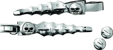 Kuryakyn Skull Zombie Levers Cable Chrome Harley-davidson