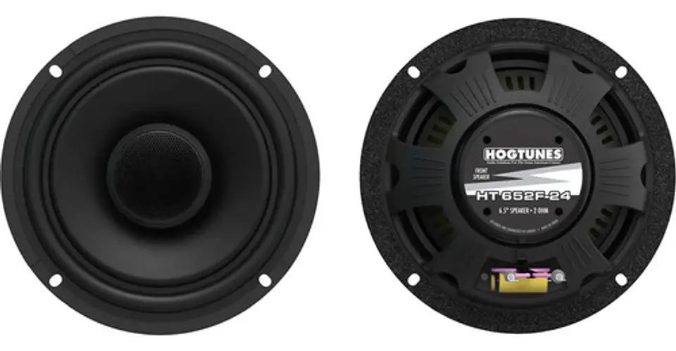 Hogtunes Speakers 6.5 Fairing Speakers Harley Road/street Preto 1