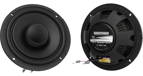 Hogtunes Speakers 6.5 Fairing Speakers Harley Road/street Preto