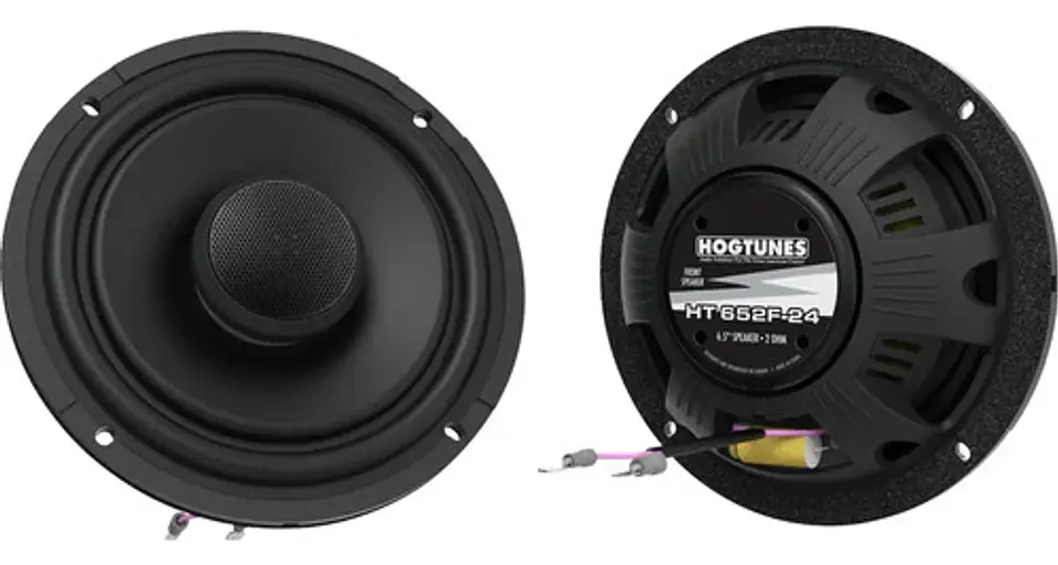 Hogtunes Speakers 6.5 Fairing Speakers Harley Road/street Preto 2