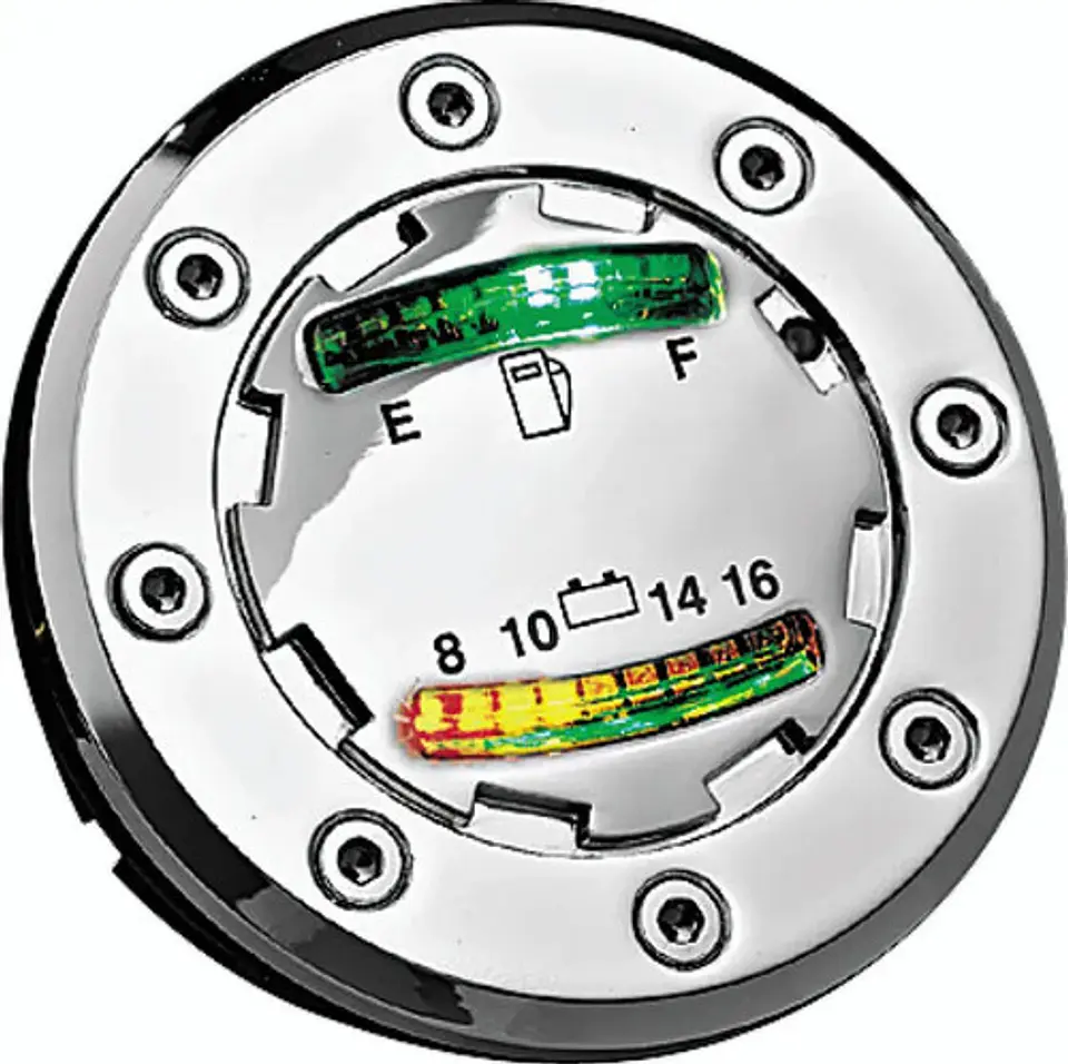 Kuryakyn Informer Led Fuel And Battery Gauge Harley-davidson 1